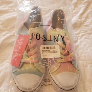 NWT AND BOX JOSINY TIE DYED SNEAKERS SIZE 8